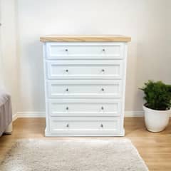 GENERICO - Cómoda de madera 5 cajones