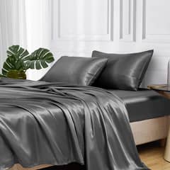 ROSEWOOD - Sabanas Satin Ultra Suaves Juego Completo - Gris - Super King