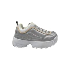 HERIEL - Zapatilla Plateada Plataforma Mujer