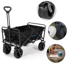 HOMEN - Carrito De Arrastre Plegable Camping Paseos Mascotas