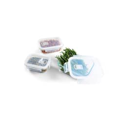 DAY - Set De 3 Contenedores De Vidrio Con Tapas Plasticas