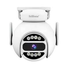 SRIHOME - Cámara IP PTZ SH047 4MP 1440p WiFi 5G Exterior Doble Banda