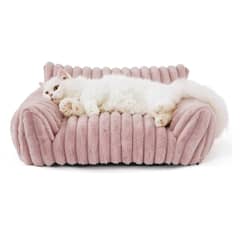 HOMER OUTDOOR - Cama Para Gatos Y Perros Sofá Mediana Rosa