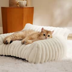 HOMER OUTDOOR - Cama Para Gatos Y Perros Sofá Mediana Blanco
