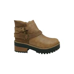 HERIEL - Botín Camel Plataforma Mujer