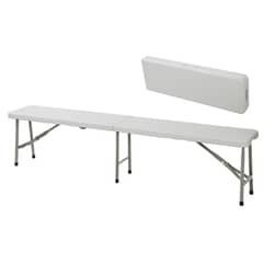 GENERICO - Banco plegable 183cm Blanco Bighouse