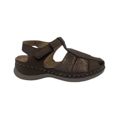 HERIEL - Sandalia Café Baja Velcro