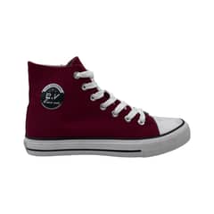 HERIEL - Zapatilla Burdeos Caña Mujer