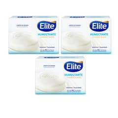 ELITE - Pack X3 Jabón En Barra Humectante Cuidado Suave 90g