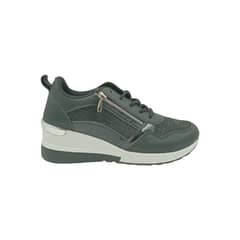 HERIEL - Zapatilla Negra Plataforma Mujer