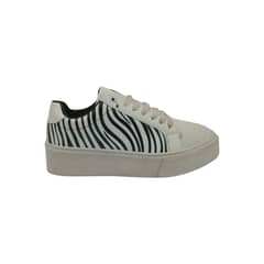 HERIEL - Zapatilla Blanca Print Plataforma Mujer