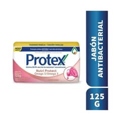 PROTEX - Jabón Barra 125gr Protección Antibacterial Omega 3