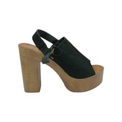 HERIEL - Sandalia Negra Plataforma Mujer