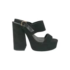 HERIEL - Sandalia Negra Plataforma Mujer