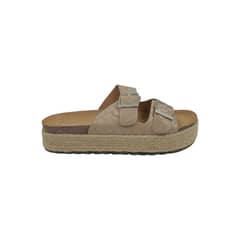 HERIEL - Sandalia Beige Plataforma Mujer