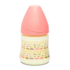 SUAVINEX - MAMADERA 150ML TETINA REDONDA SILICONA INDIO ROSADO +0M