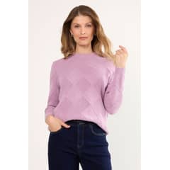 MA GRIFFE - Sweater Lila Medio Mujer Magriffe