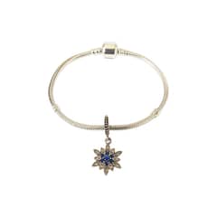 GENERICO - Pulsera con Dije charm de Copo de Nieve