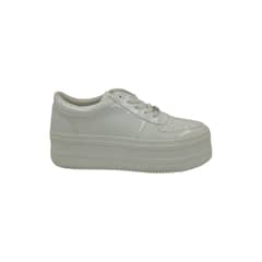 HERIEL - Zapatilla Blanca Plataforma Mujer