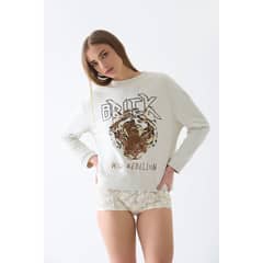 BRICK LONDON - Polerón Estampado Tigre Mujer Tienda