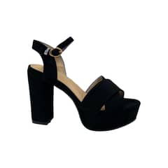 HERIEL - Sandalia Negra Plataforma Mujer