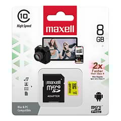 MAXELL - Tarjeta Micro Sd 8gb Clase 10