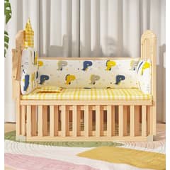 HOMER OUTDOOR - Cama Cuna Colecho Madera 122x70x100cm Con Colchón Homer