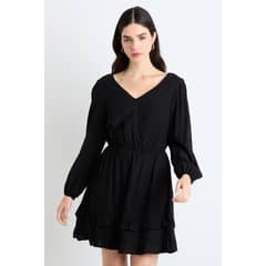 ASH - Vestido Corto Negro Mujer