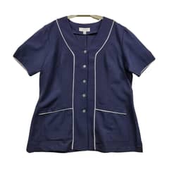 90 GRADOS - Chaquetilla Azul Marino con Ribetes Blancos Para Mujer…