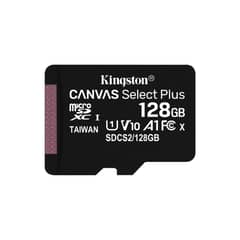 KINGSTON - Canvas Select Plus 128GB MicroSDXC Clase 10 UHS-I 100MB/s