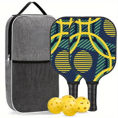 PUREPOWER - Juego De 2 Paletas Y 4 Pelotas De Pickleball Con Estuche