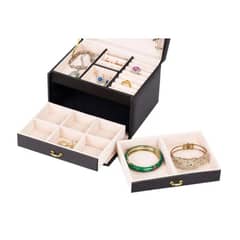 OFERTABKN - Joyero Caja De Joyas 3 Niveles Tipo Maleta Organizador Joya