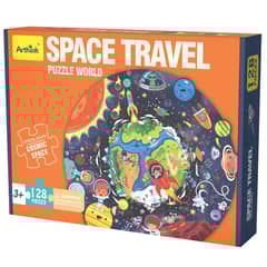 OEM - Rompecabezas Temático Viaje Espacial - 128 Piezas para Niños de +3 Años