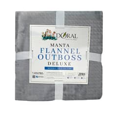 DORAL - Manta Flannel Outboss Deluxe Gris 127×152 cm