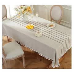 ALMA & DECO - Mantel Bordado Premium Rectangular Terra Etnic 140 cm X 220 cm