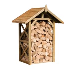 GENERICO - Leñeros De Madera Para Exterior Cobertizo Leña tratamiento exterior