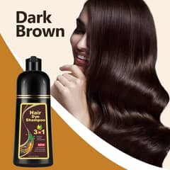 DEXE - Shampoo Tinte 3 En 1 Cubre Canas Con Argán Color Marrón Oscuro 500ml