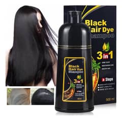 DEXE - Shampoo Tinte 3 En 1 Cubre Canas Con Argán Color Negro