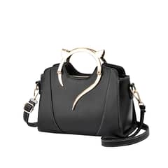 DANWEILE - Bolso bandolera con asa y correa desmontable para oreja de gato Negro