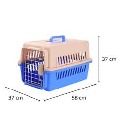 GENERICO - Jaula transportadora perros pequeños 58 cm Celeste