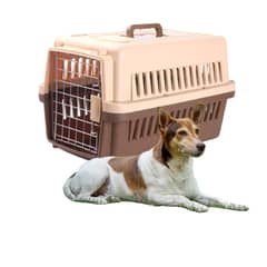 GENERICO - Jaula transportadora perros medianos 66 cm café