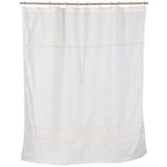 GENTILE - CORTINA DE BAÑO 2x2 M. DISEÑO PREGO COLOR CRUDO