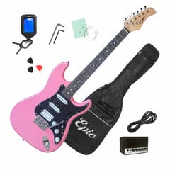 EPIC - Pack Guitarra Eléctrica Amplificador Bluetooth Pink