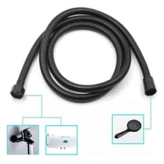 GENERICO - Manguera Flexible Negro Mate Repuesto Ducha Extensible 175m