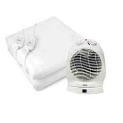 NEX - Termoventilador 2000w + Calientacama 2 Plazas 60w Blanco
