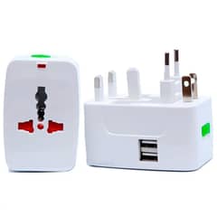 DM - Enchufe Para Viaje All In One 931b Con Usb 150 Paises