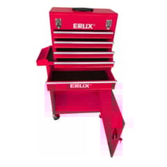 ALTERNATIVE - Gabinete Metálico Caja Porta Herramientas Con Ruedas Roja