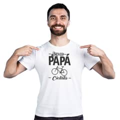 MAU PRINT - Polera dia del Padre Papá Ciclista