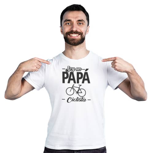MAU PRINT - Polera dia del Padre Papá Ciclista