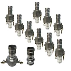 DRAUSSEN - Pack 10x Acople Camlock Hembra Macho CE-200